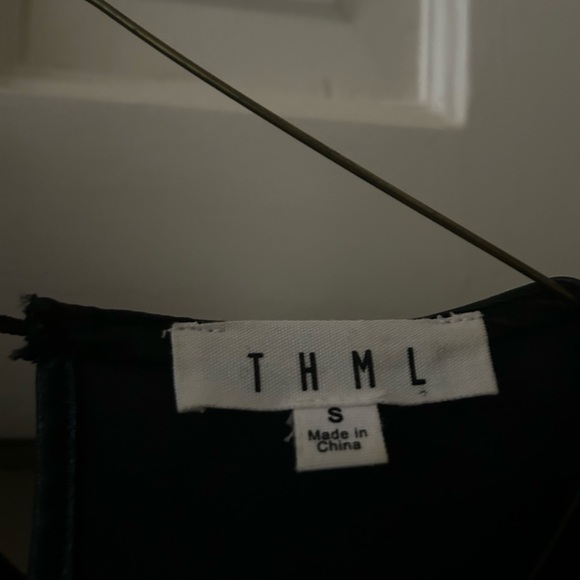 THML faux leather tiered top - Picture 3 of 3